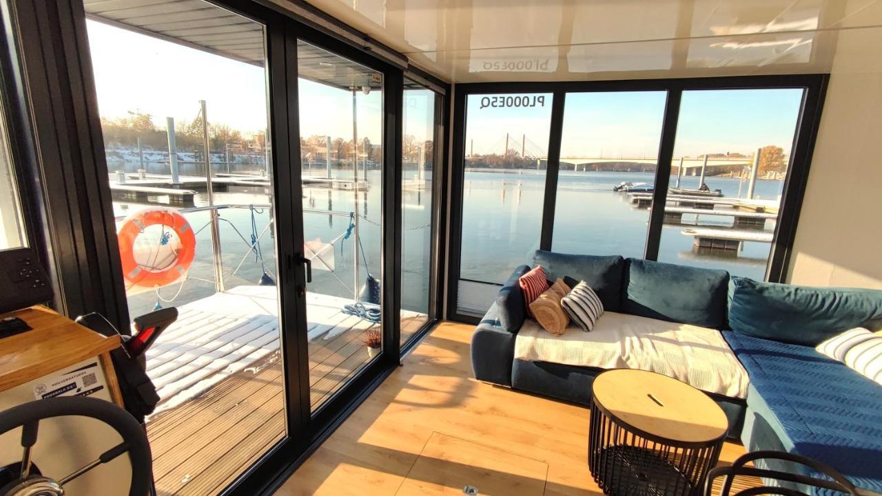 Houseboat Water King Apartament Plywajacy Dom Na Wodzie, 7 Os Wrocław Buitenkant foto